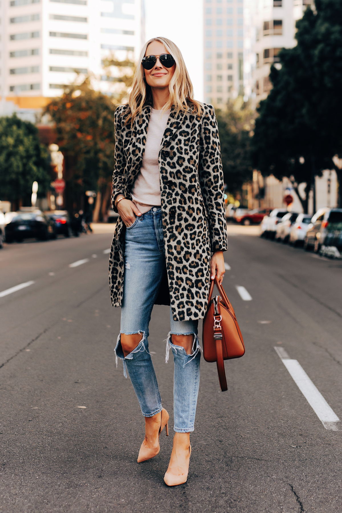 Leopard on sale coat outfits