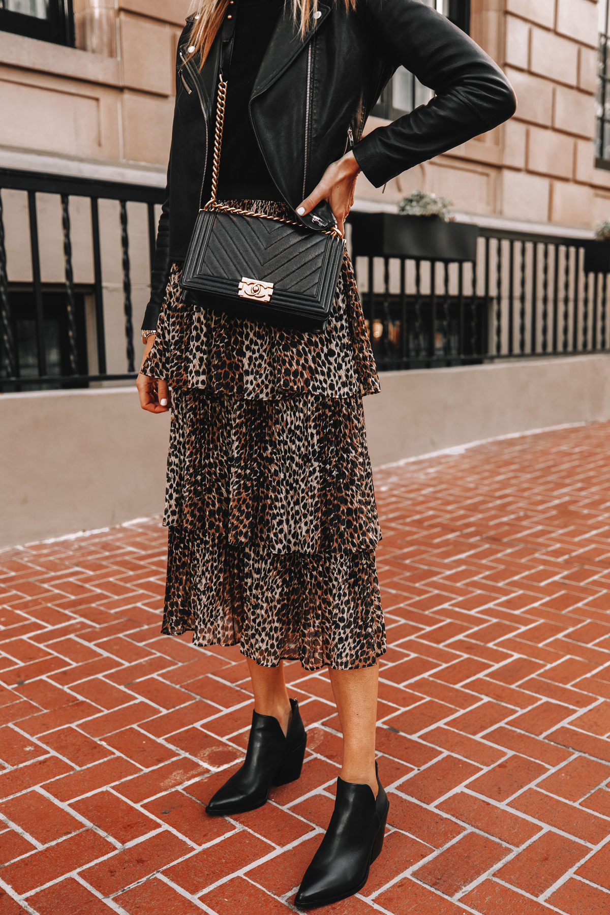 3 Outfits With the Same 75 Leopard Ruffle Skirt One Casual One