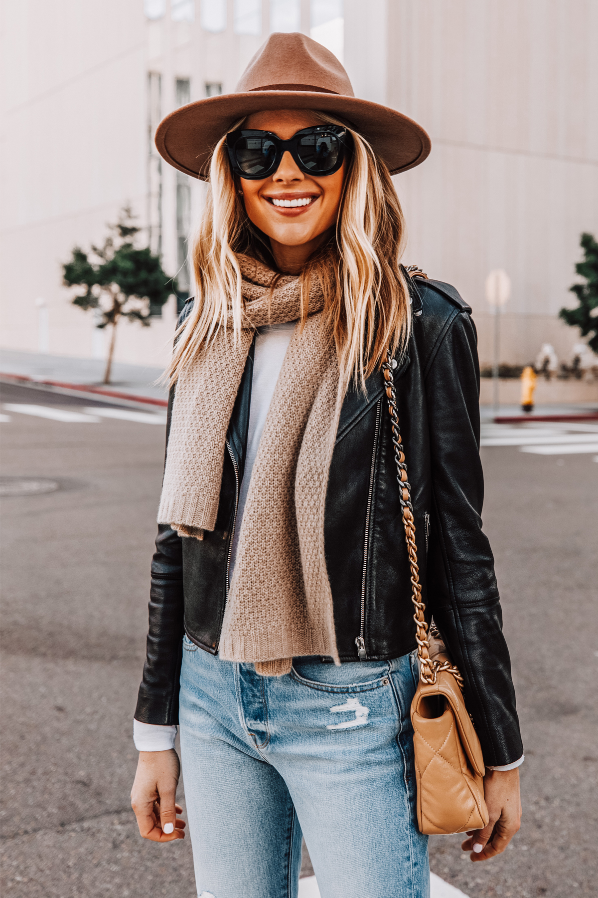 How to Style a Black Leather Jacket For a Cold Winter Weekend