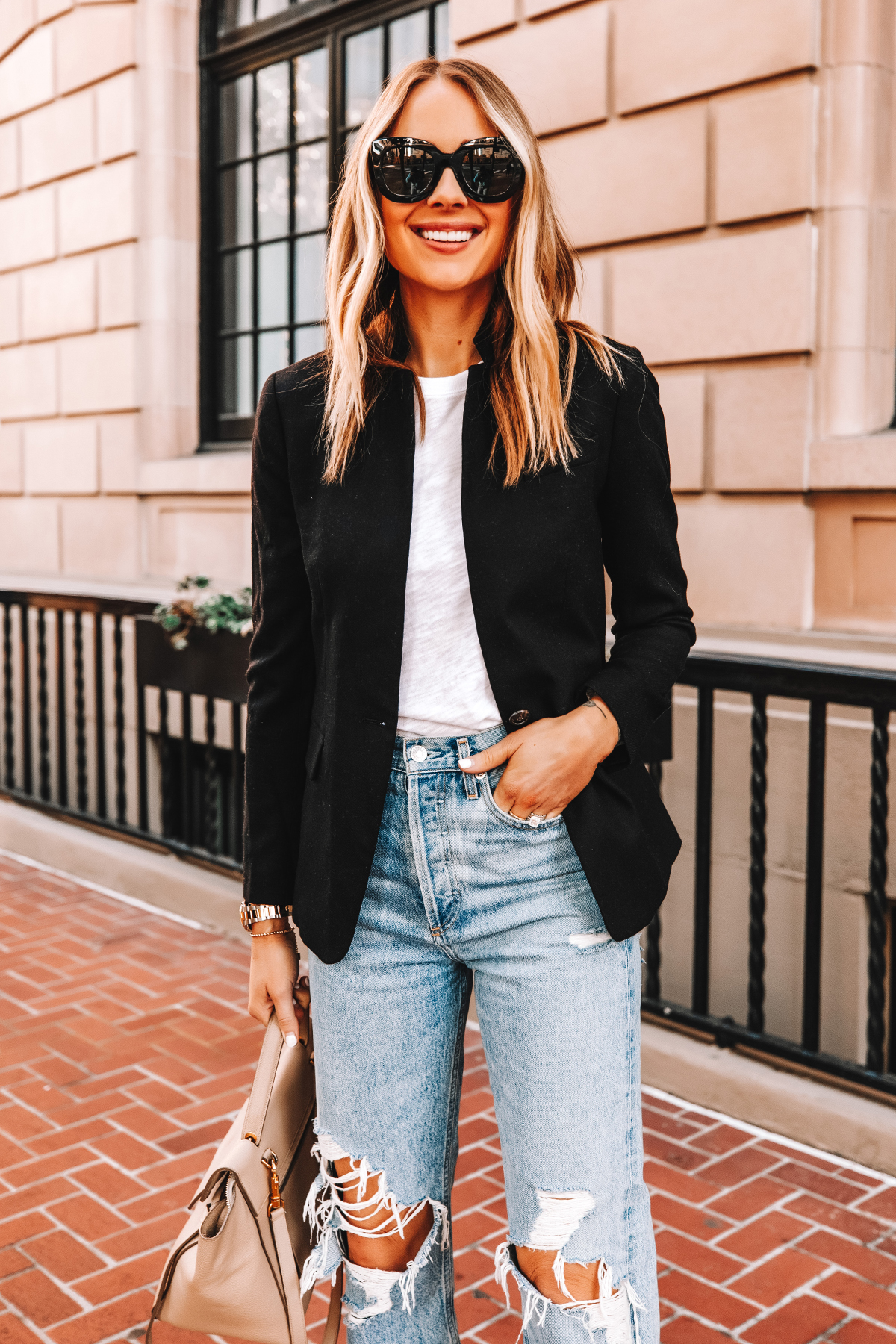 J.Crew Black Regent Blazer Outfit Fashion Jackson