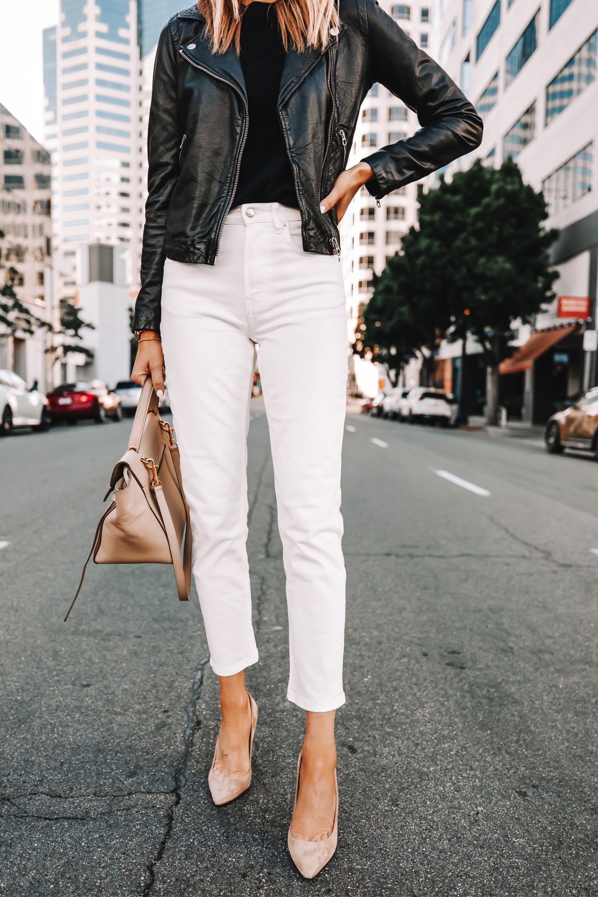 leather jacket casual outfits