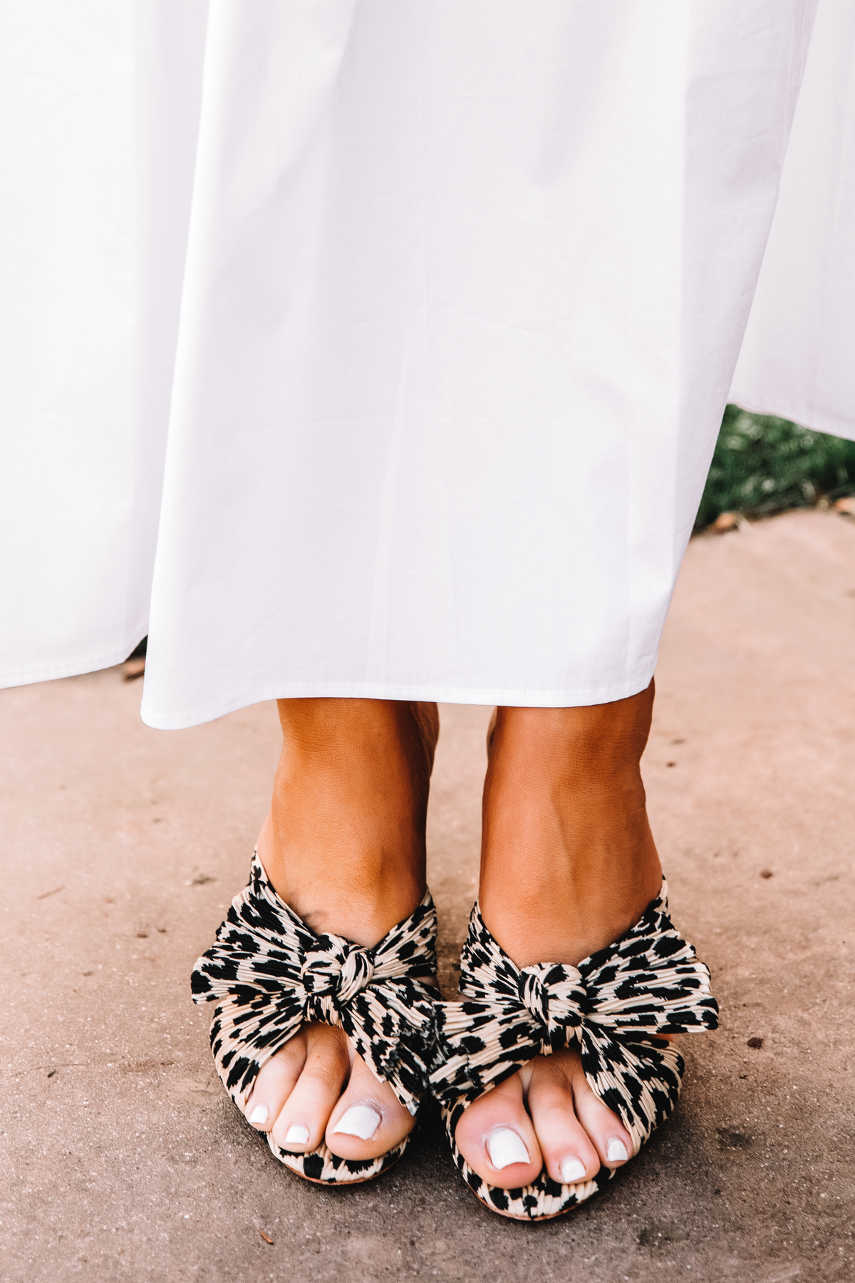 Leopard Penny Knot Mules 