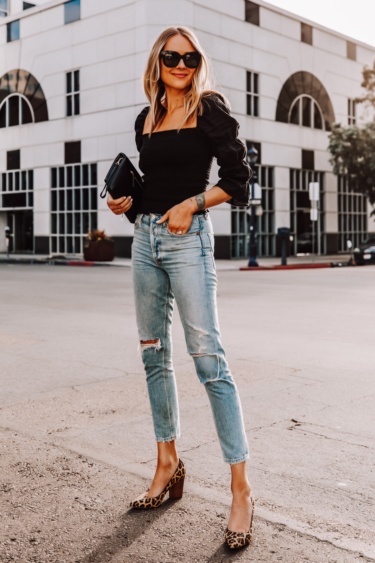 leopard print sneakers outfit