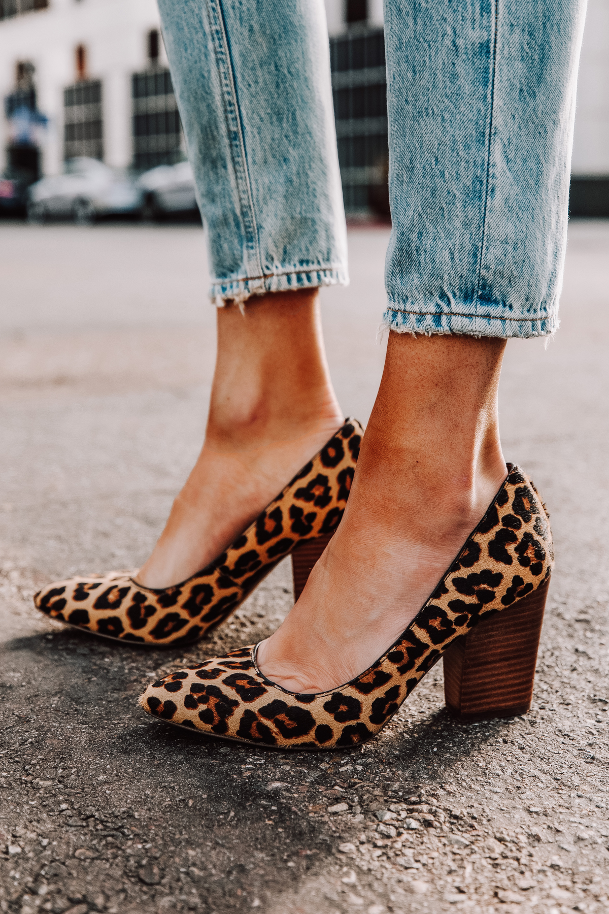 leopard print footwear