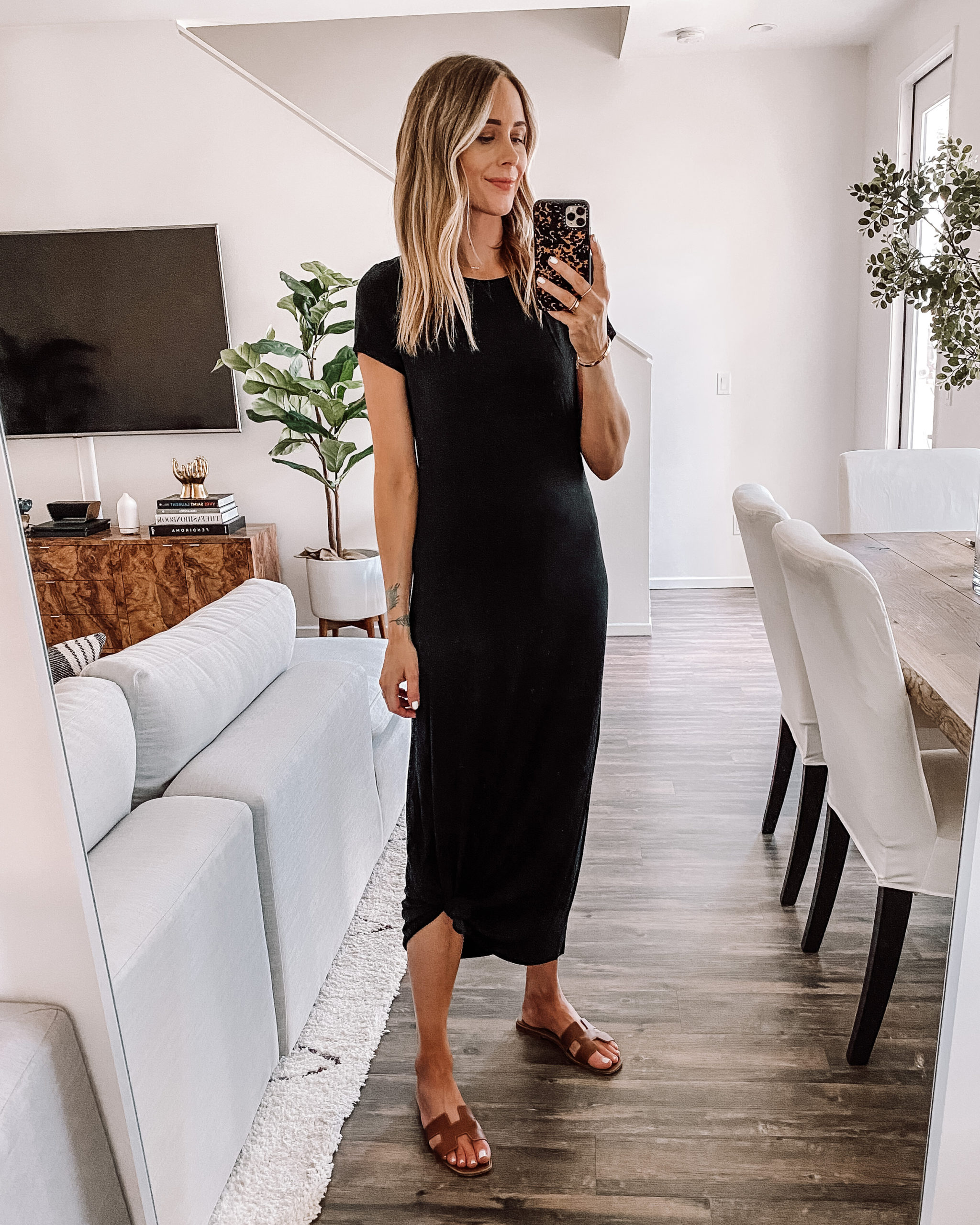 short sleeve maxi shirt dress