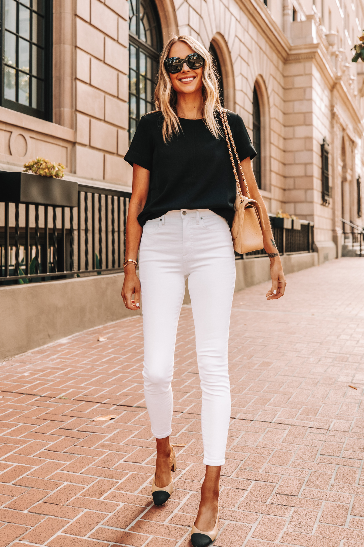 everlane white jeans