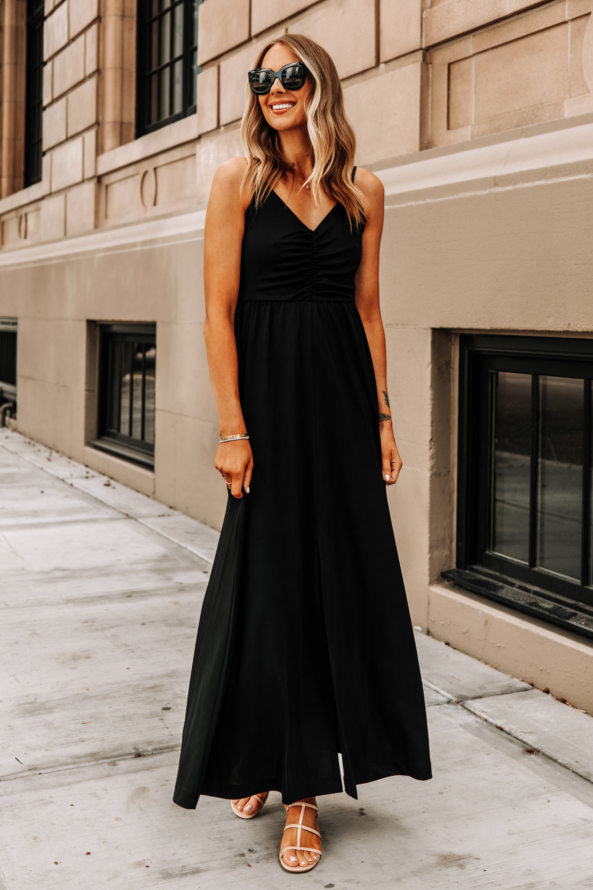 Banana republic black maxi dress best sale