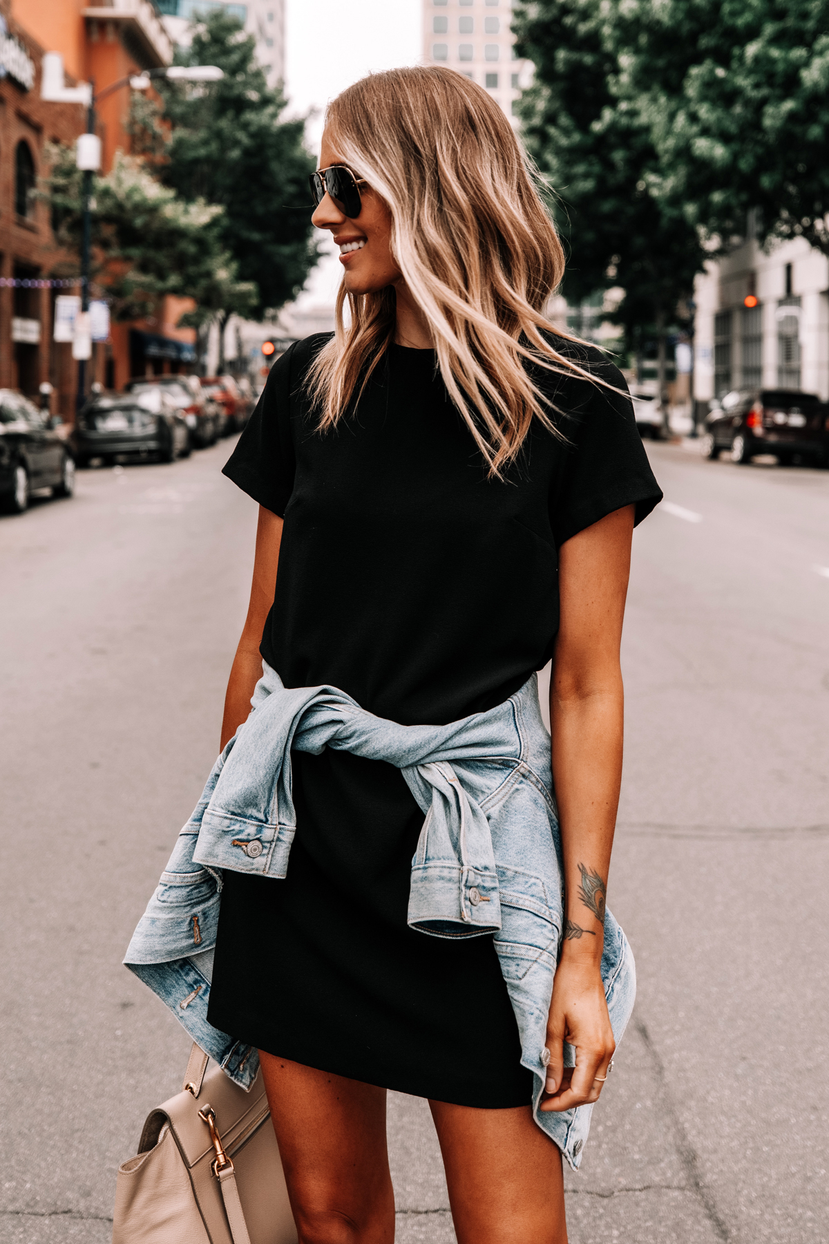 An Easy Casual Outfit + One Dressy Look with This $89 Little Black Shift  Dress - Fashion Jackson