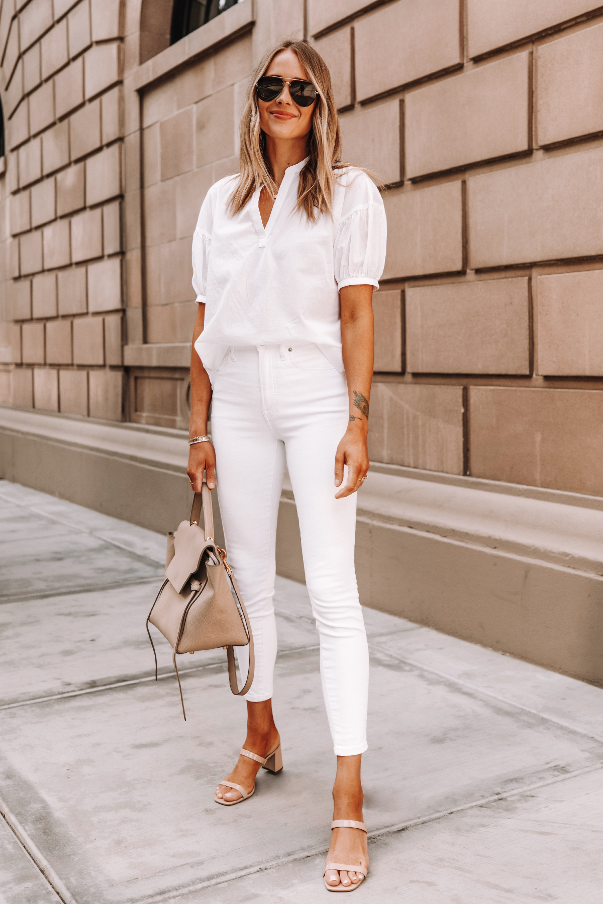 How to Create a White on White Summer Outfit | Fashion Jackson