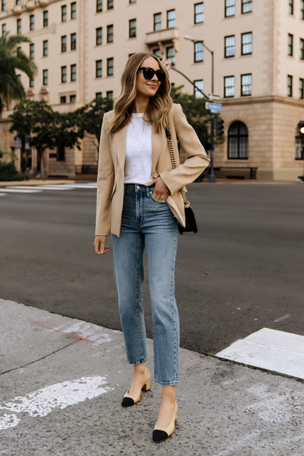 10 Ways to Wear a Tan Blazer for Spring ...