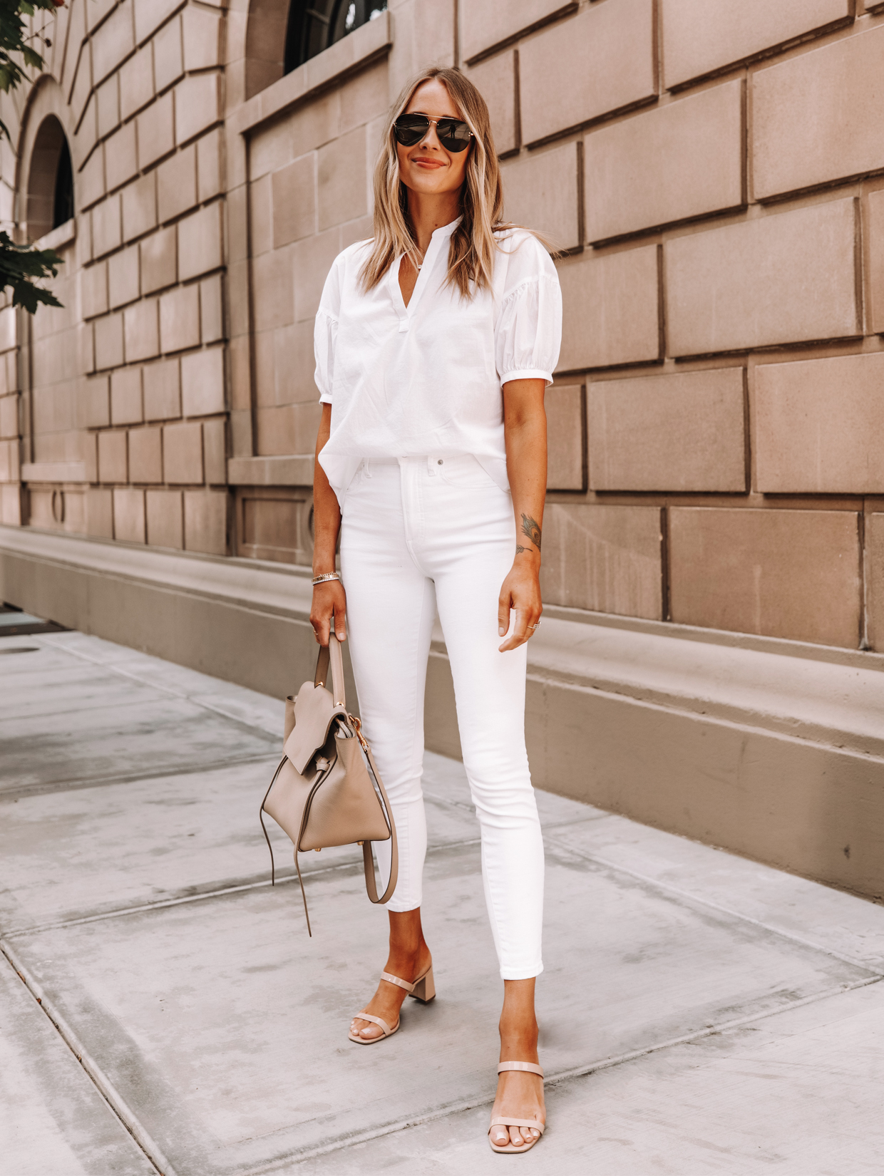 How to Create a White on White Summer Outfit, Fashion Jackson