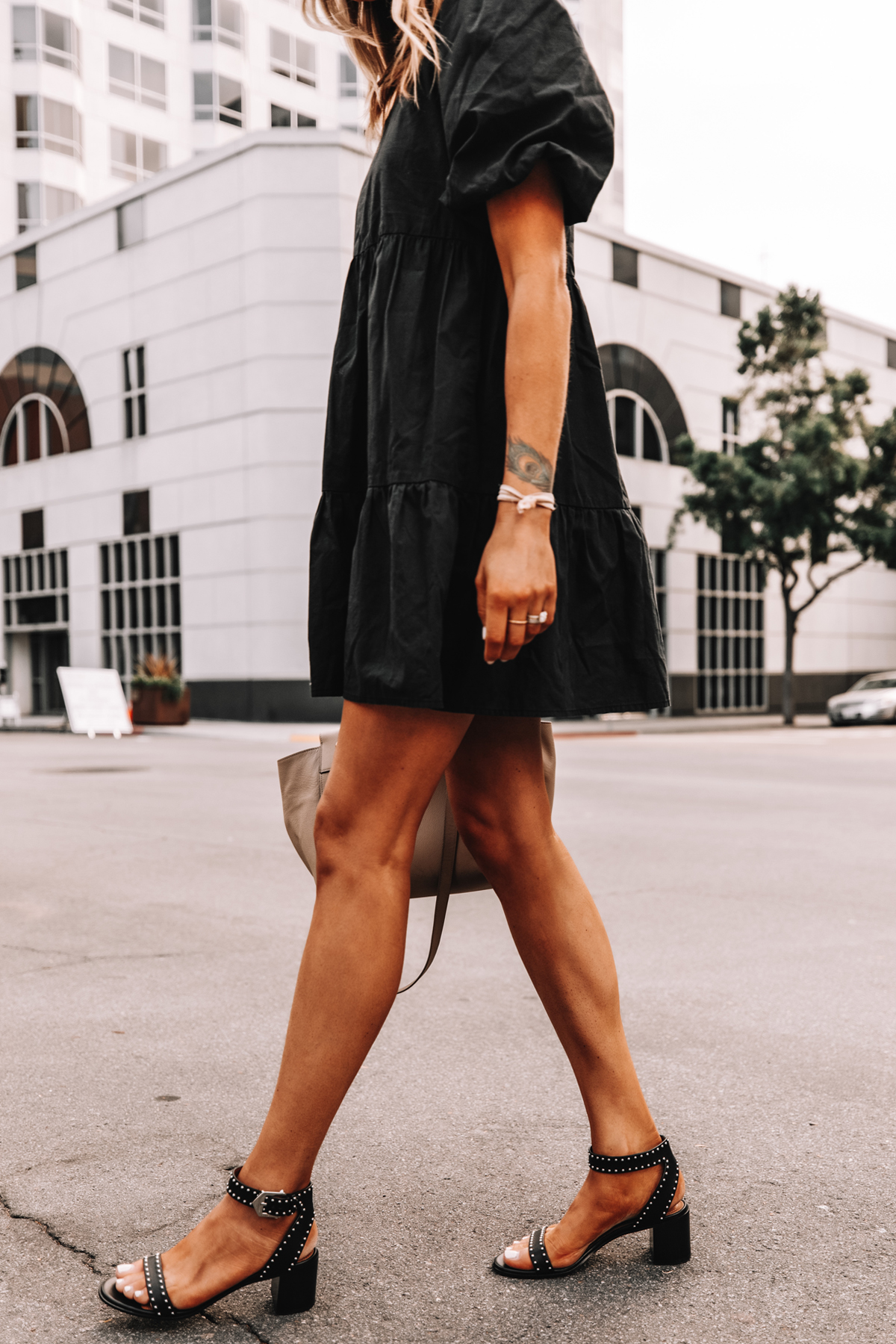 black dress sandals