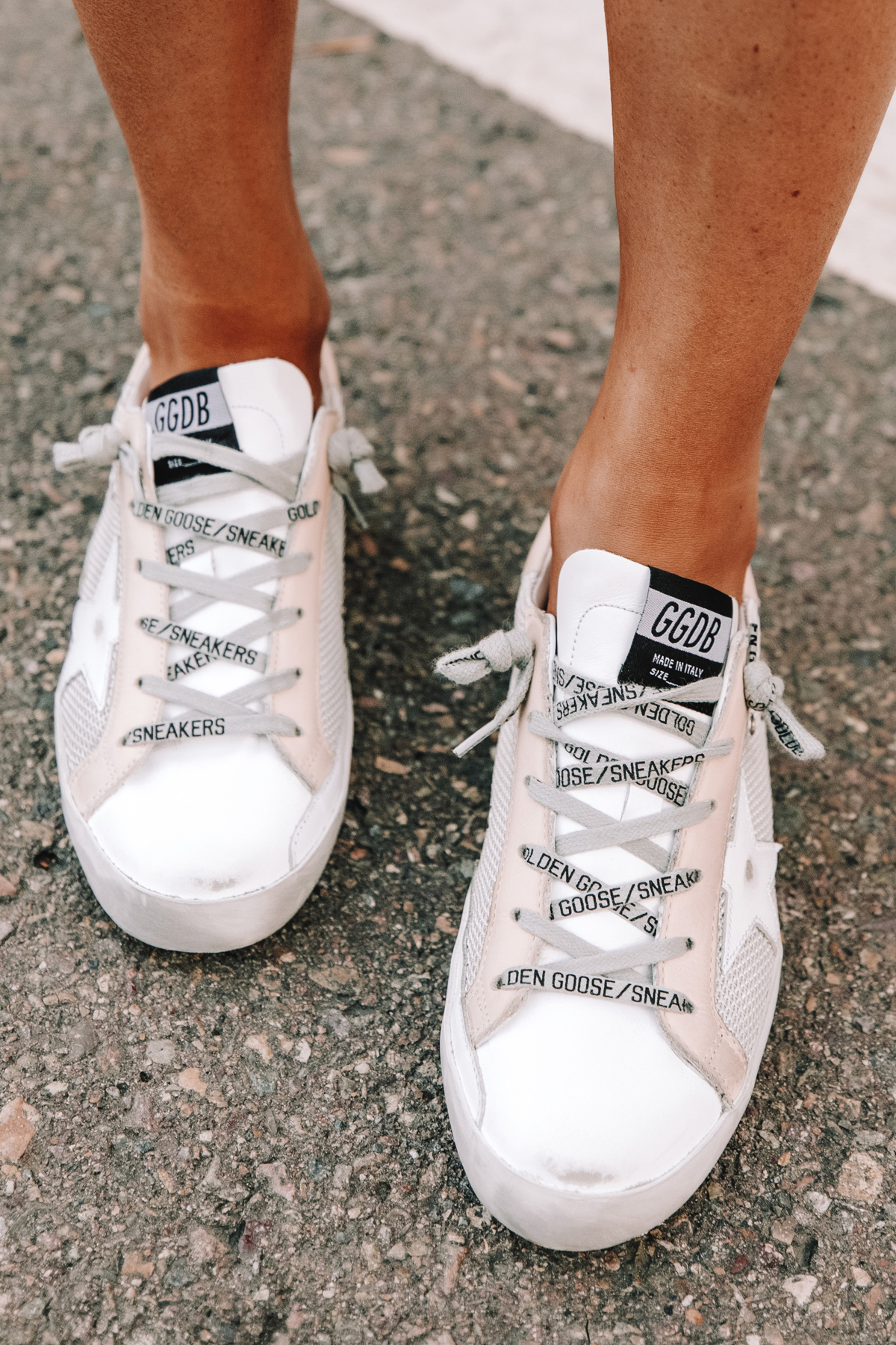 golden goose superstar mesh sneaker