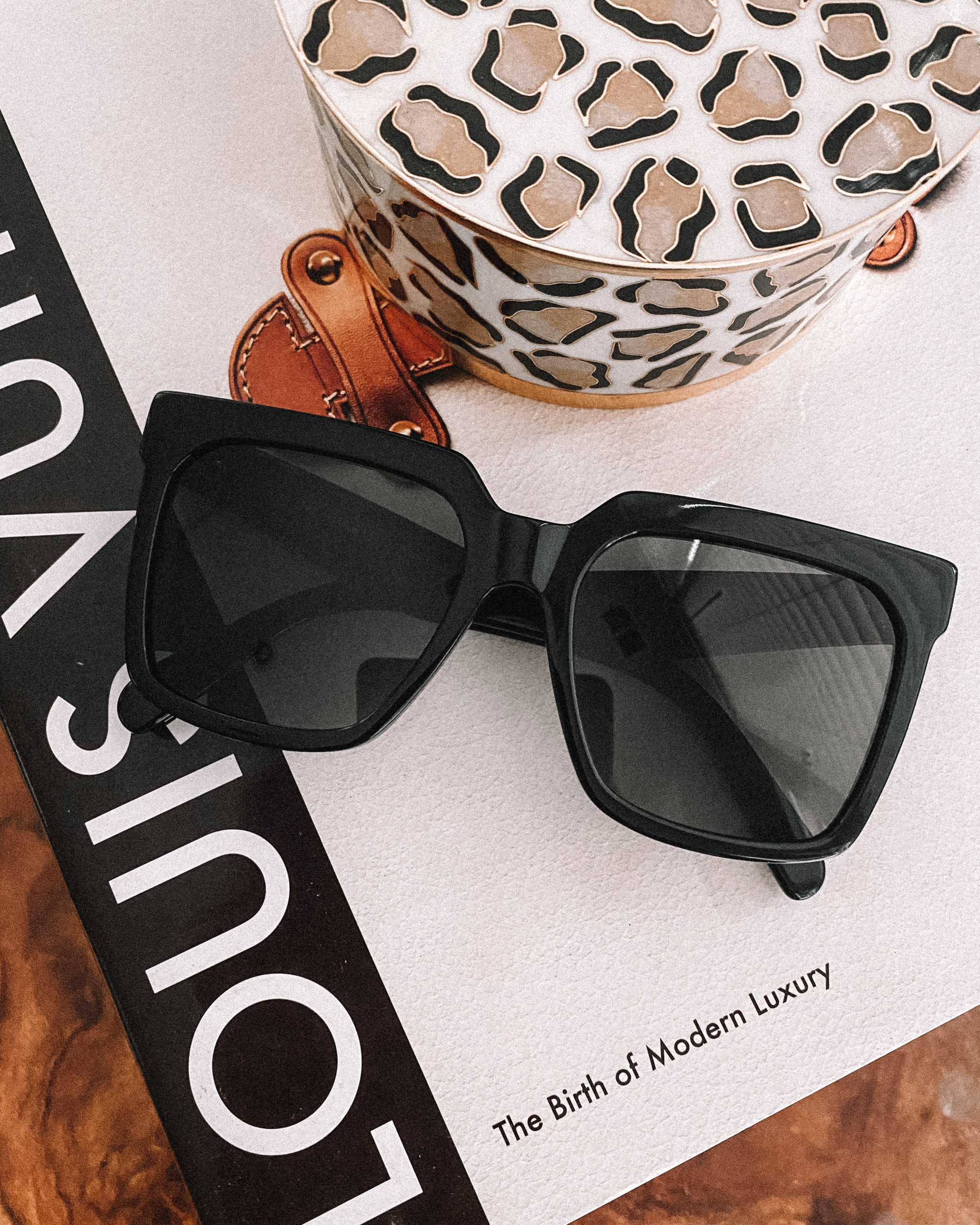 Fashion Jackson Black Celine Sunglasses Leopard Box