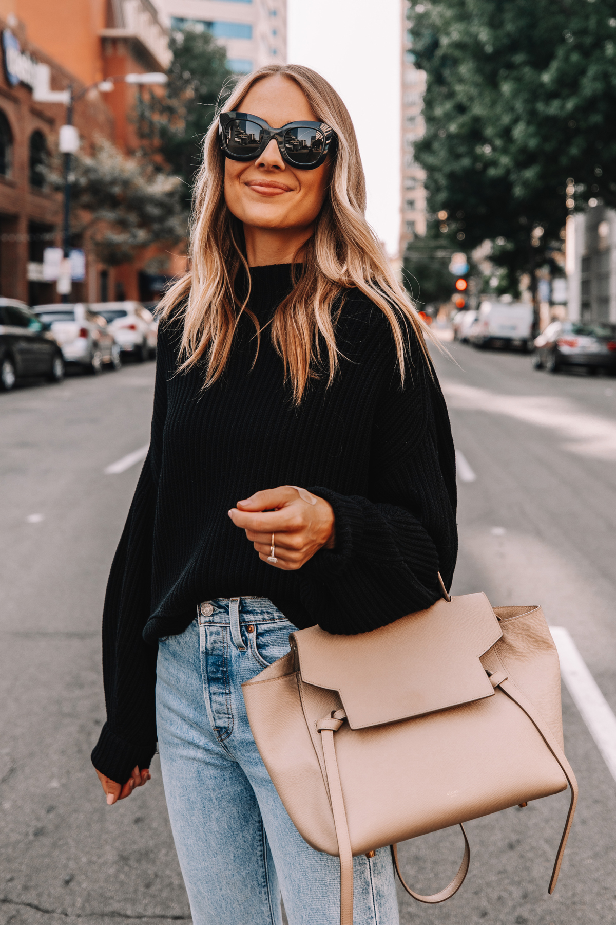 Fashion Jackson, Street Style, Black Sweater, Blanknyc Ms