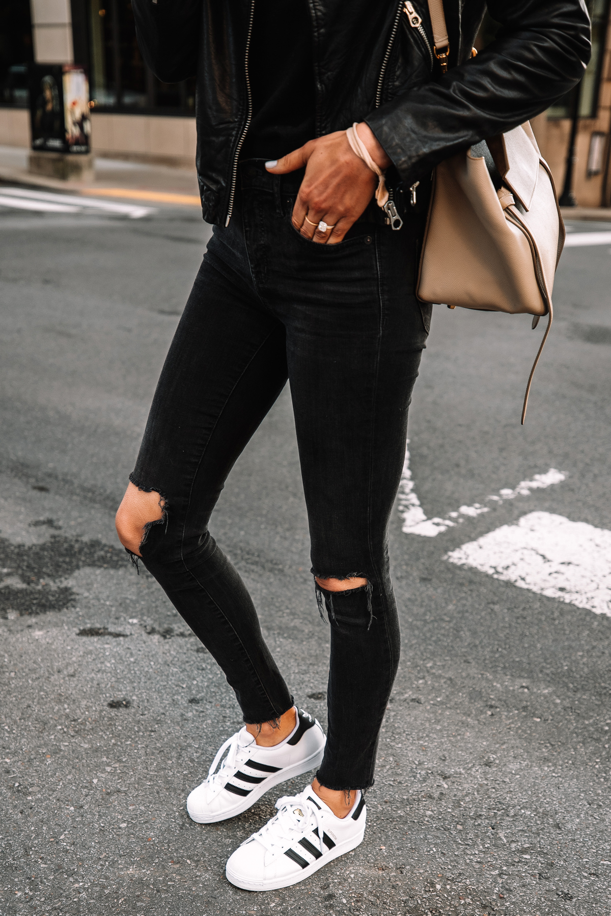 black and white adidas shoes outfits