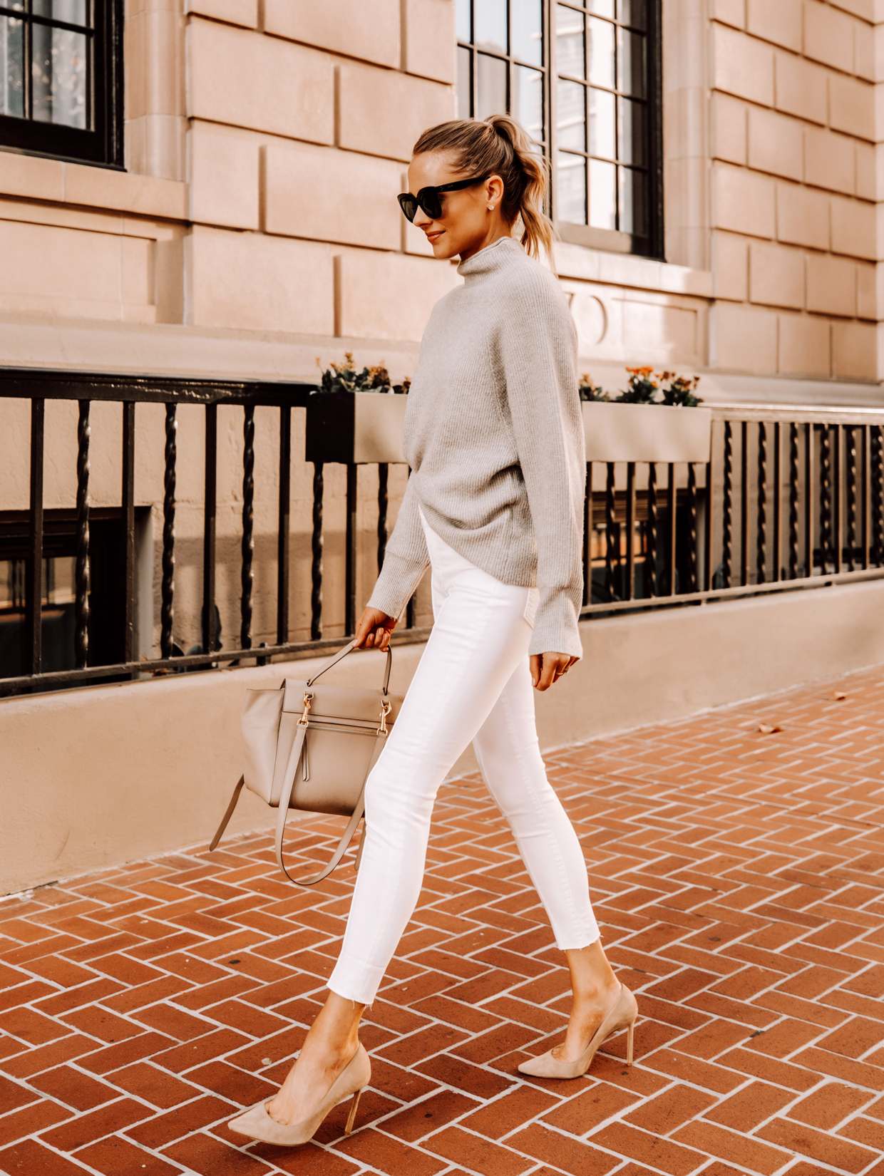 Your Closet Needs This Neutral, Ribbed Sweater For Winter