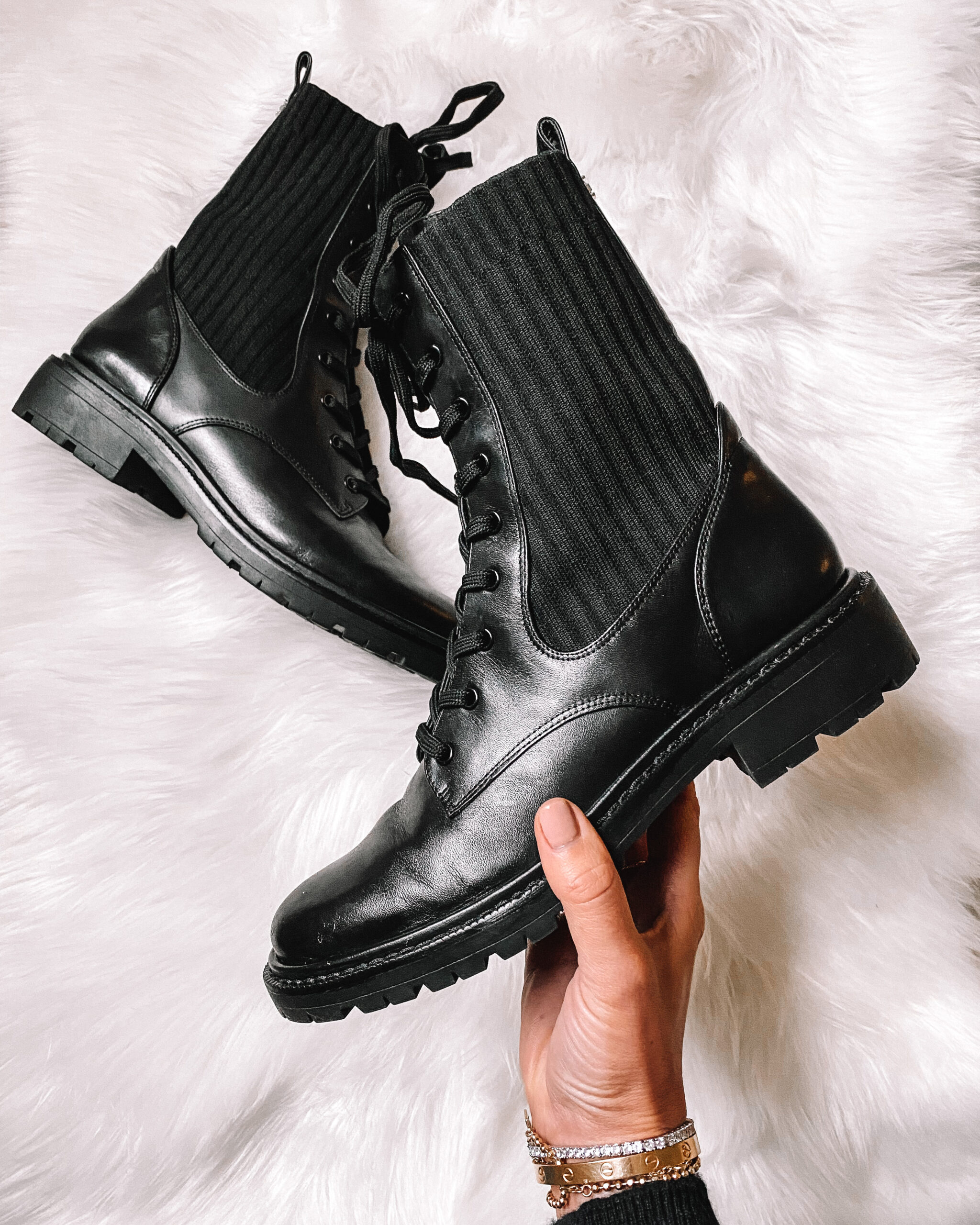 How to Style Black Combat Boots for Winter - Fashion Jackson