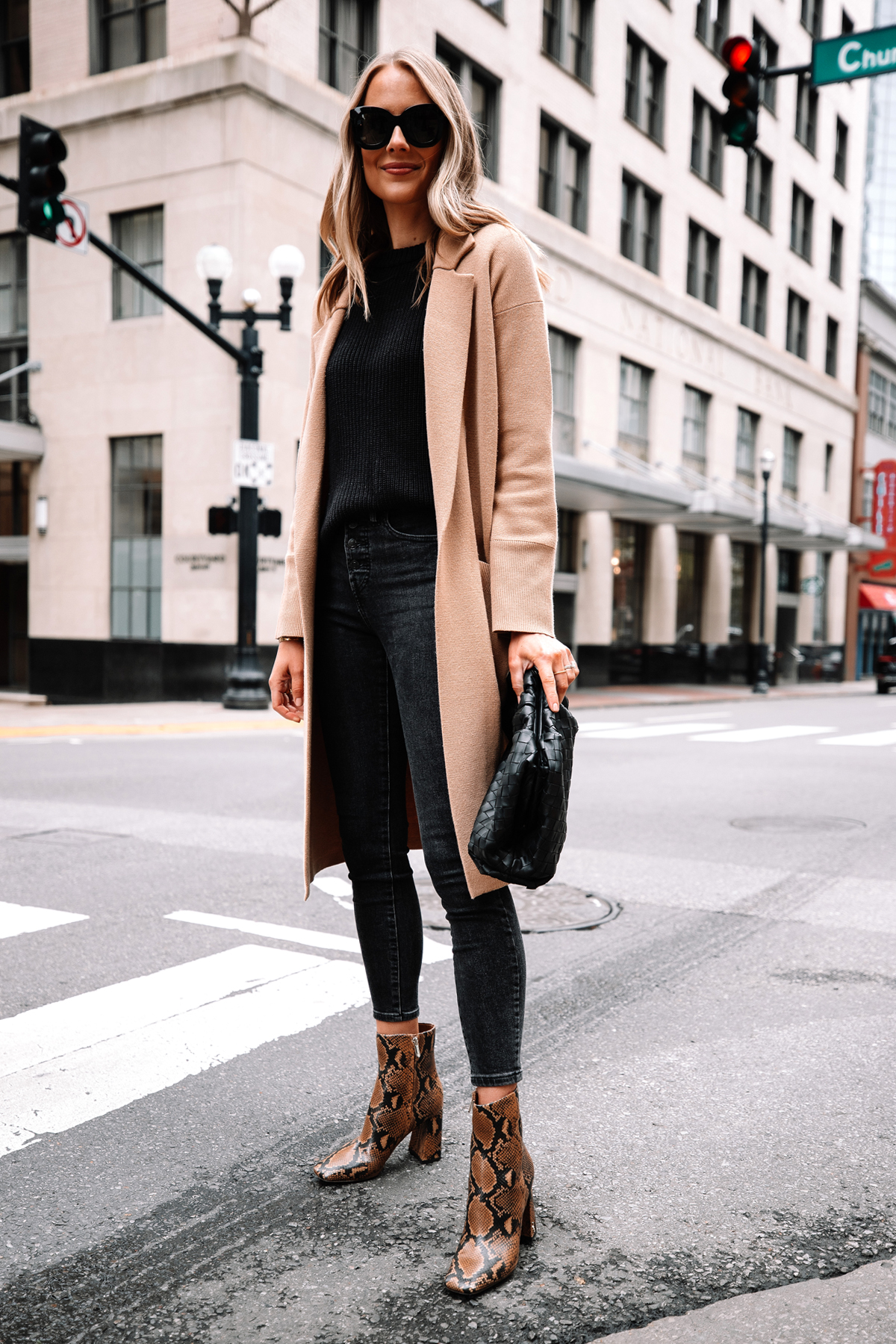 snakeskin boots with jeans