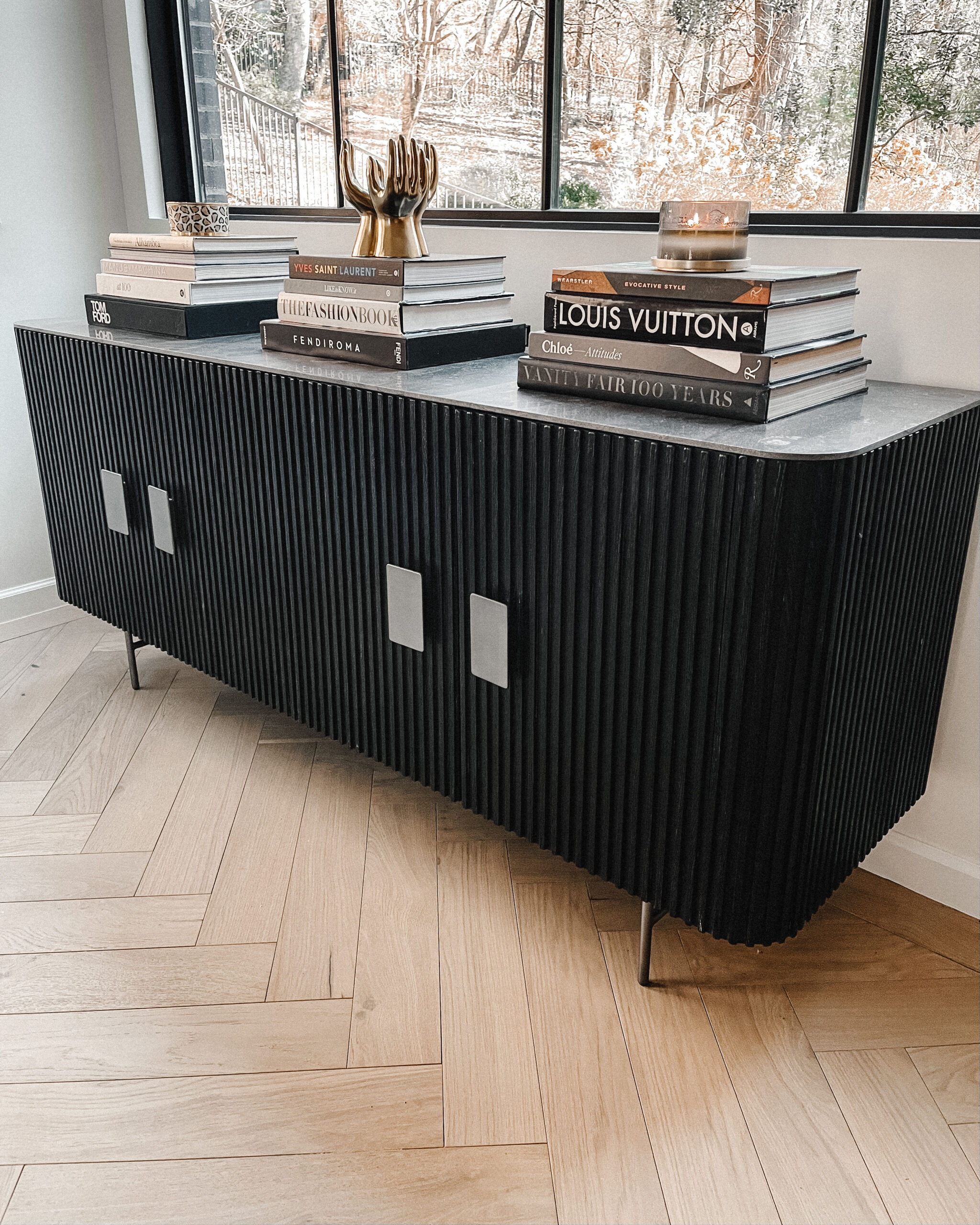 Fashion Jackson Office Black Credenza