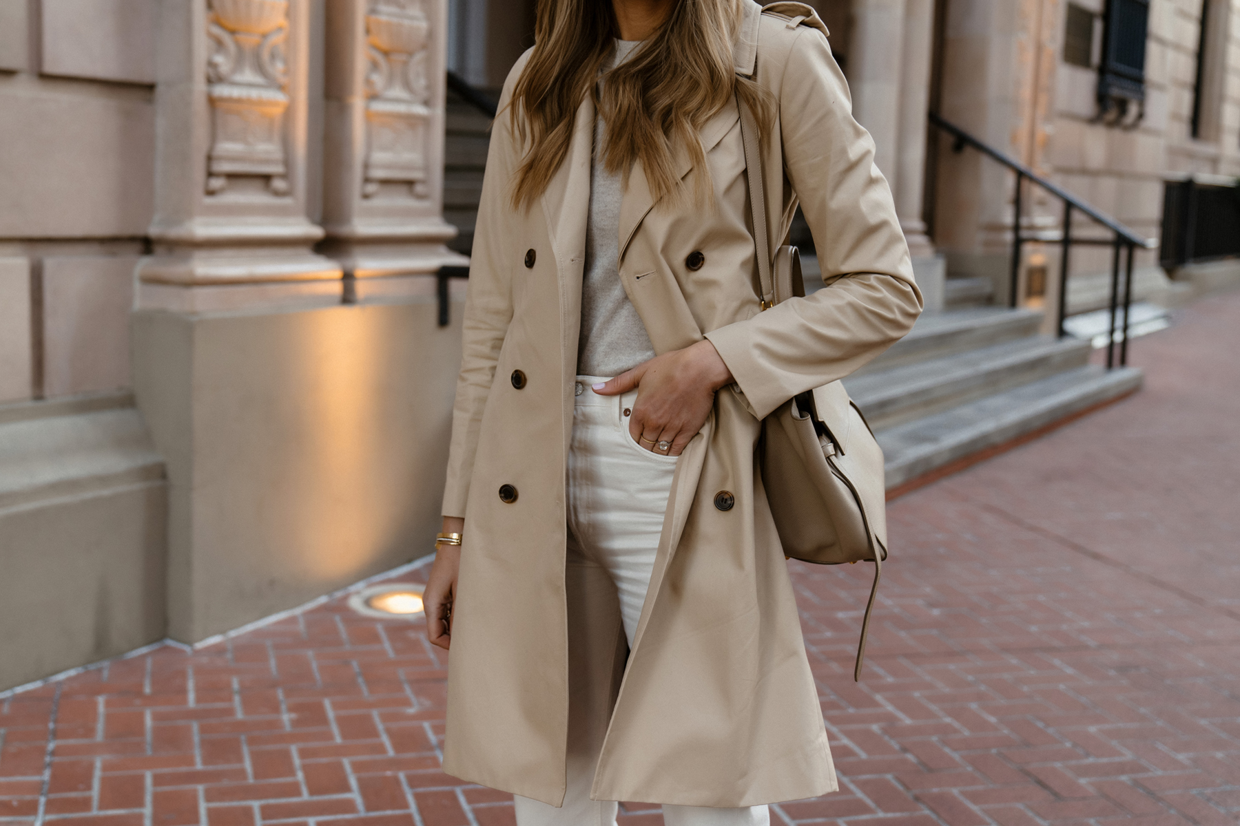 Fashion Jackson Wearing Jcrew Womens Trench Coat Outfit 1