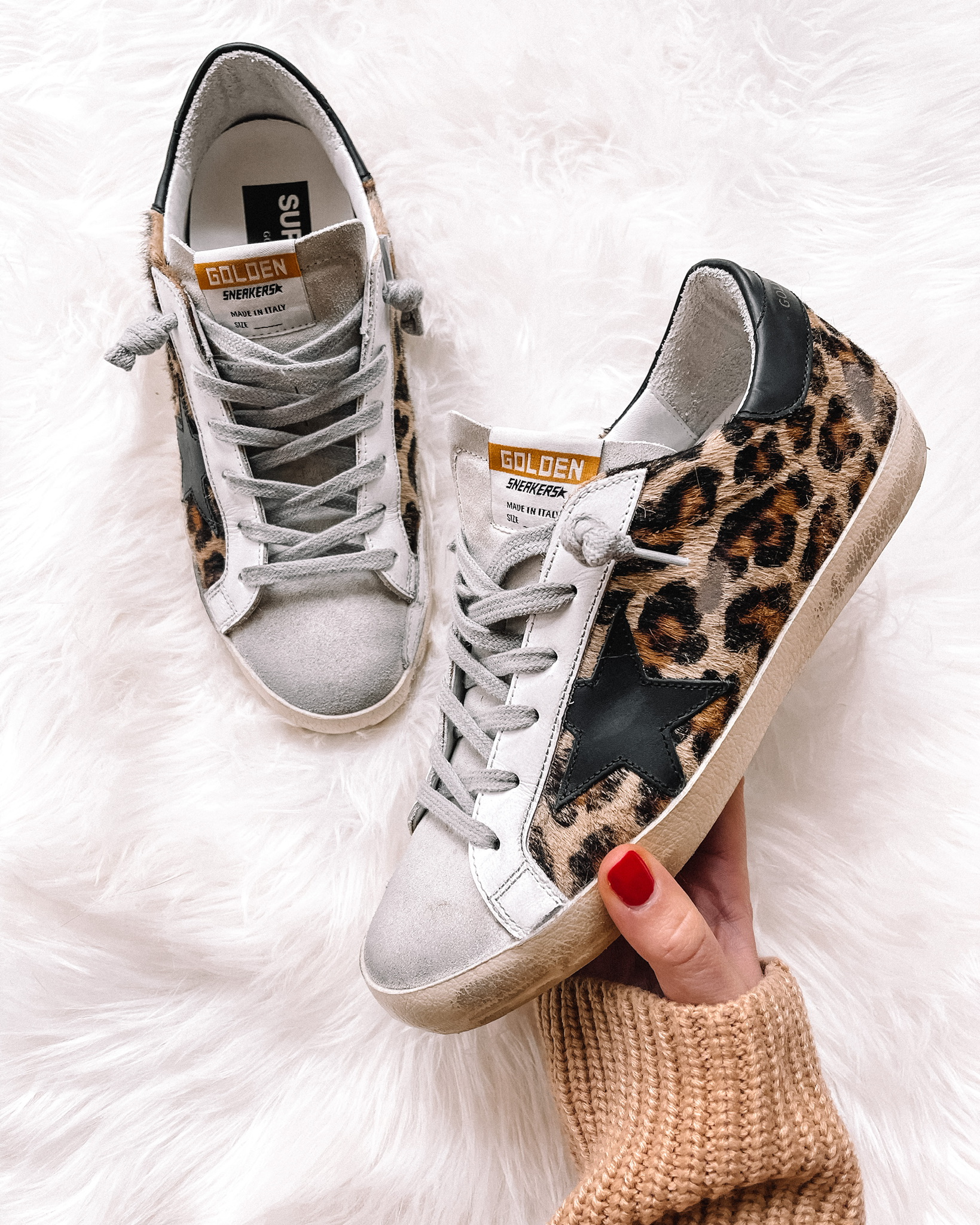 Fashion Jackson Golden Goose Leopard SuperStar Sneakers