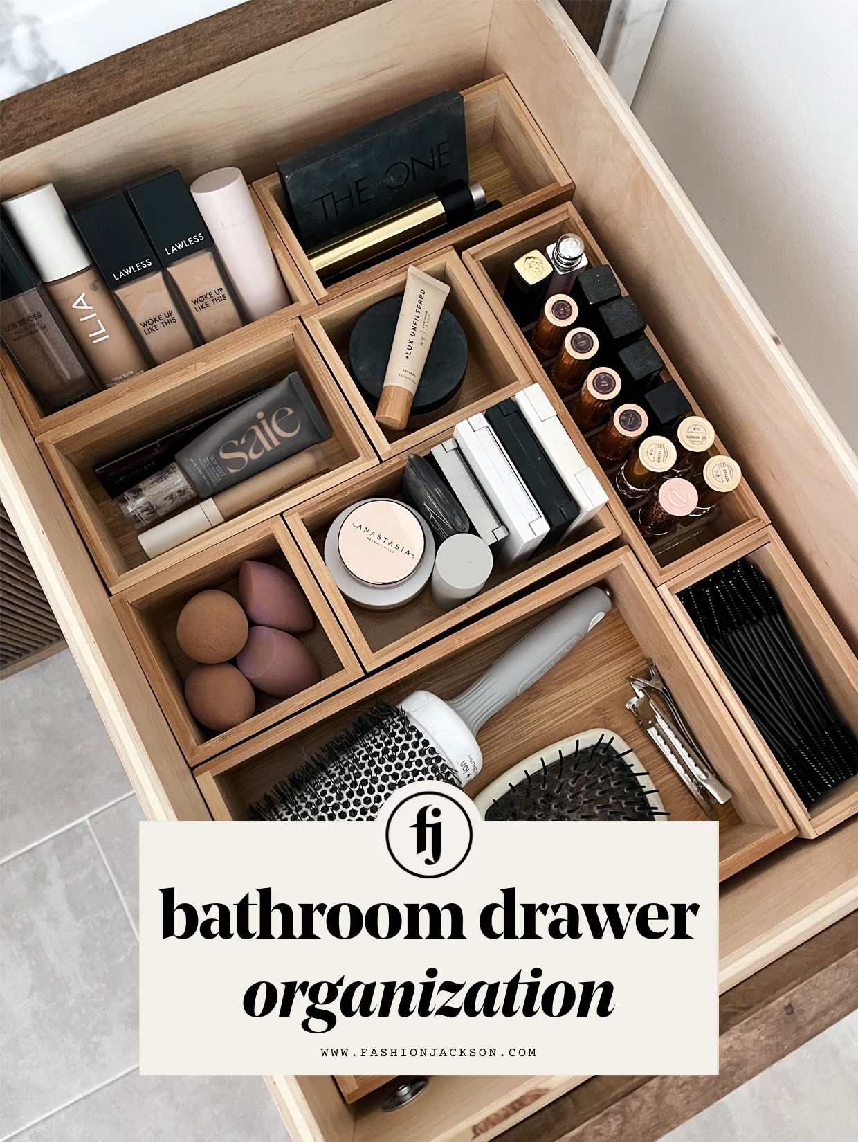 Bathroom Drawer Organization 