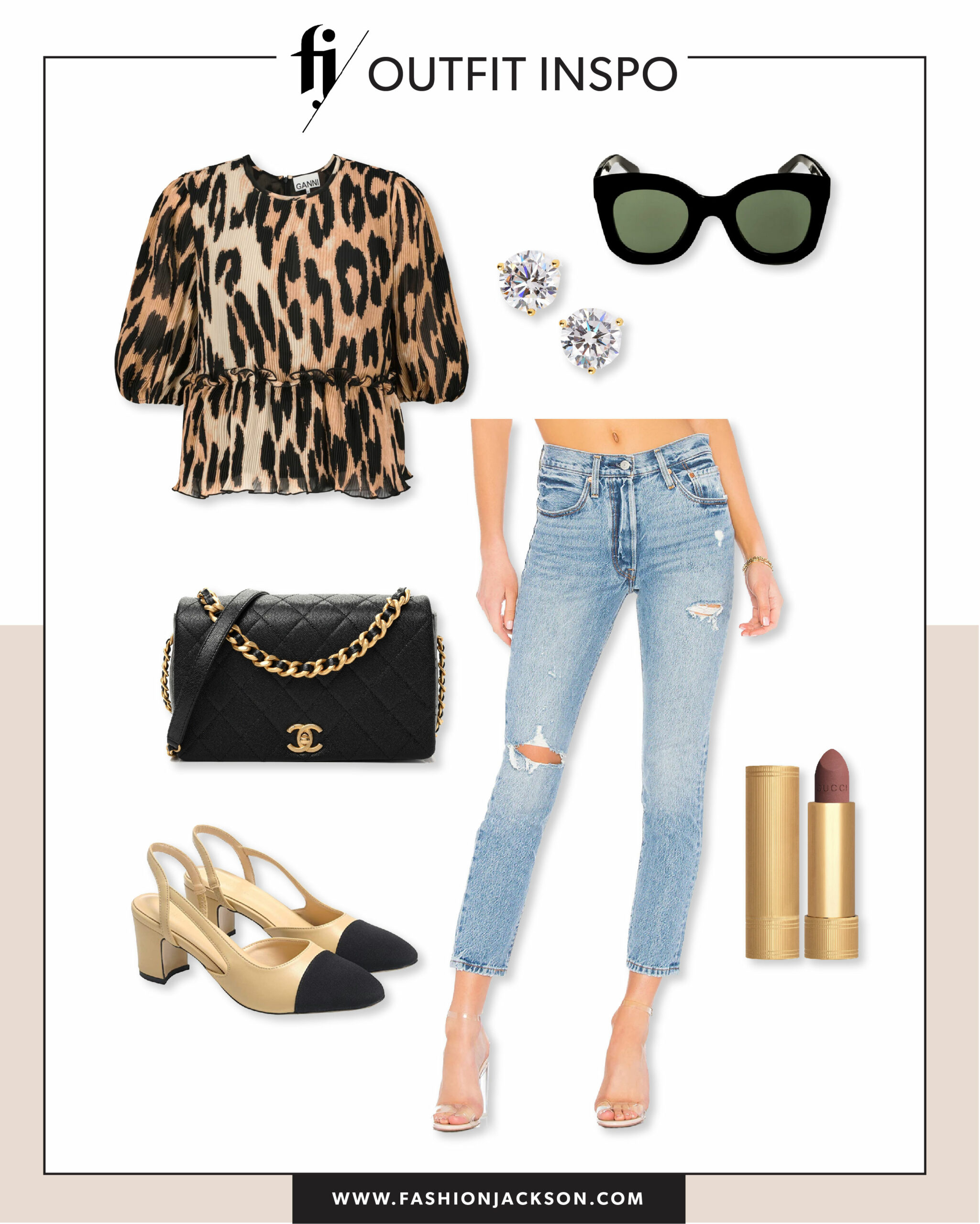 leopard top outfit inspo