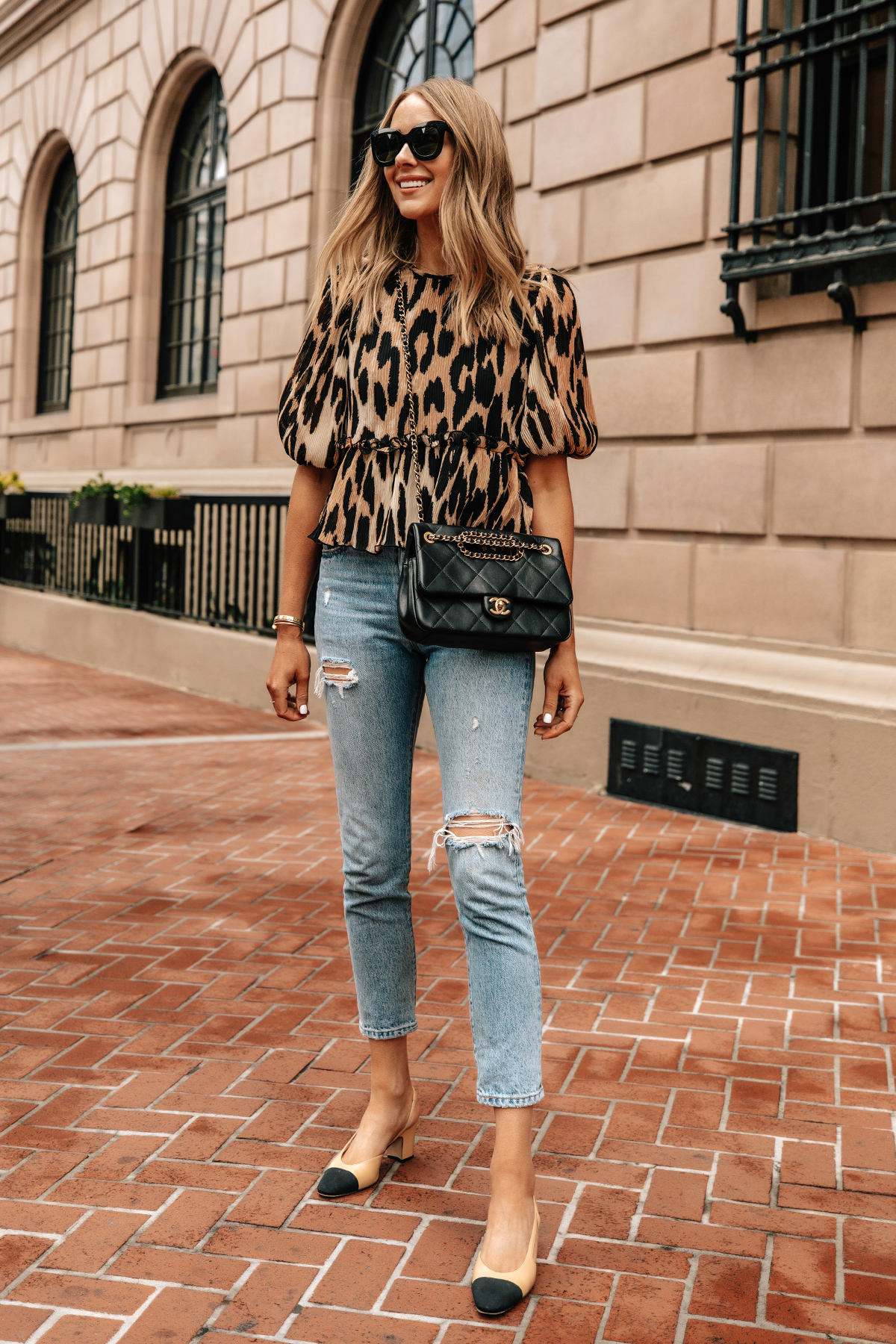 Stylish Leopard Flats and Matching Bag