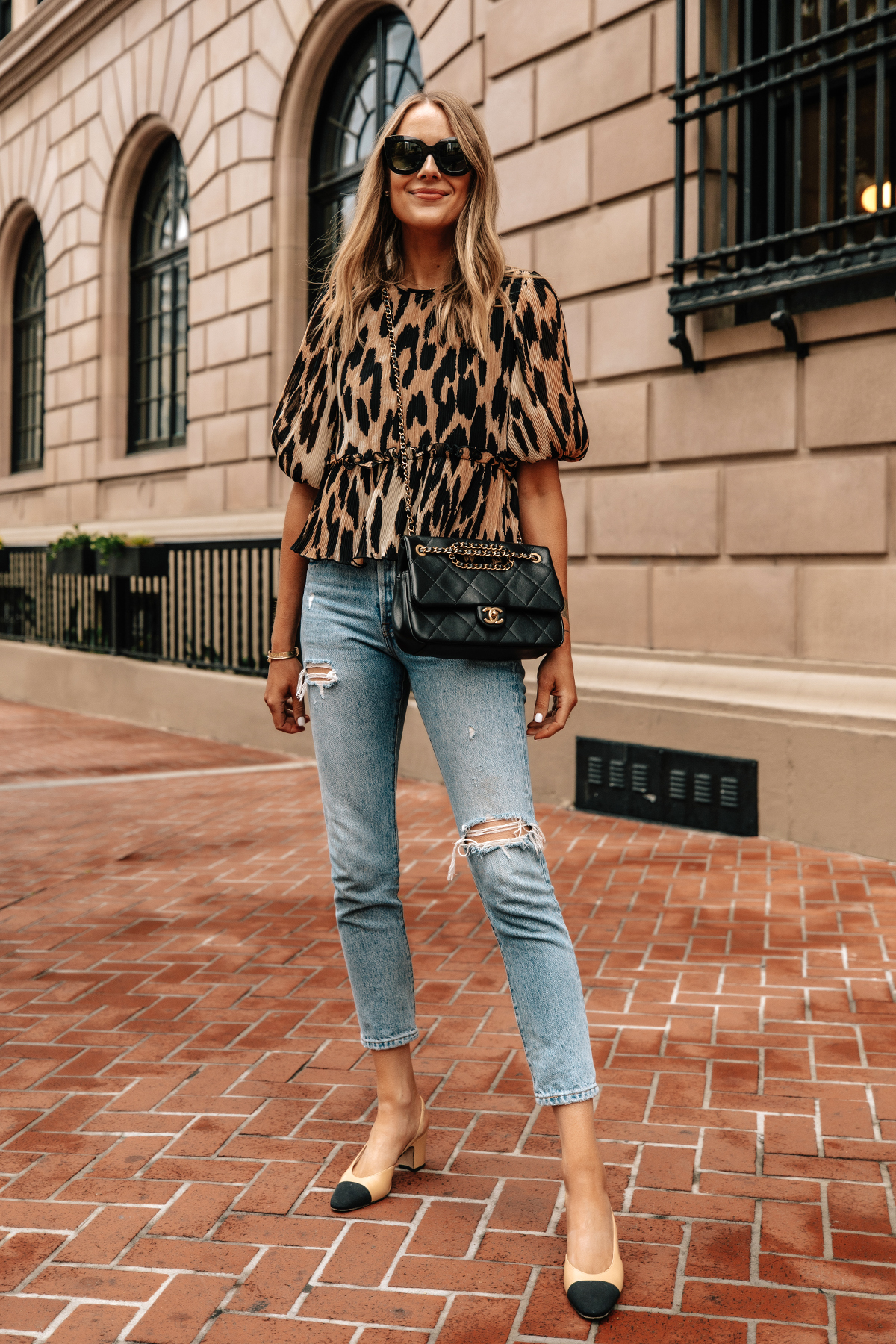 Jeans store leopard print