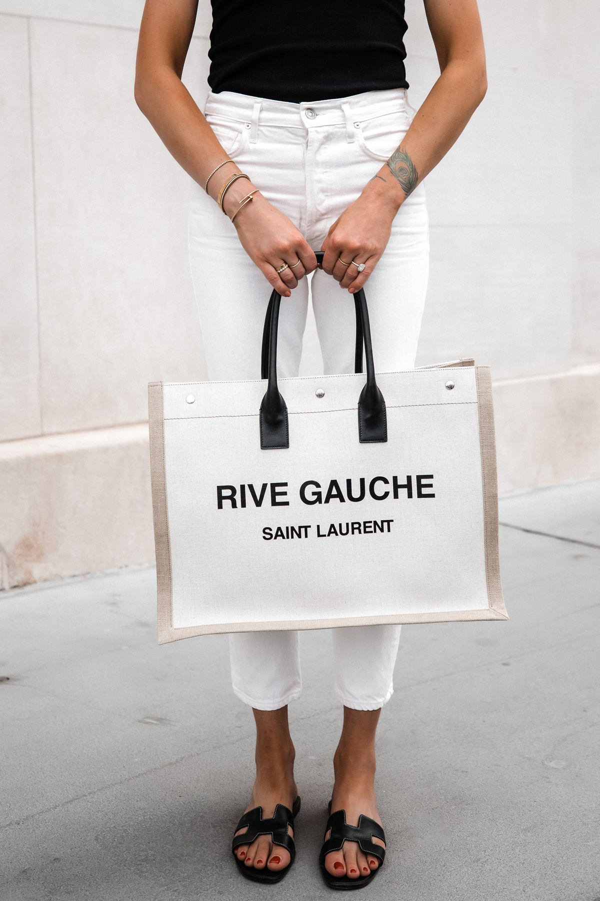 SAINT LAURENT RIVE GAUCHE TOTE REVIEW *best size!! 