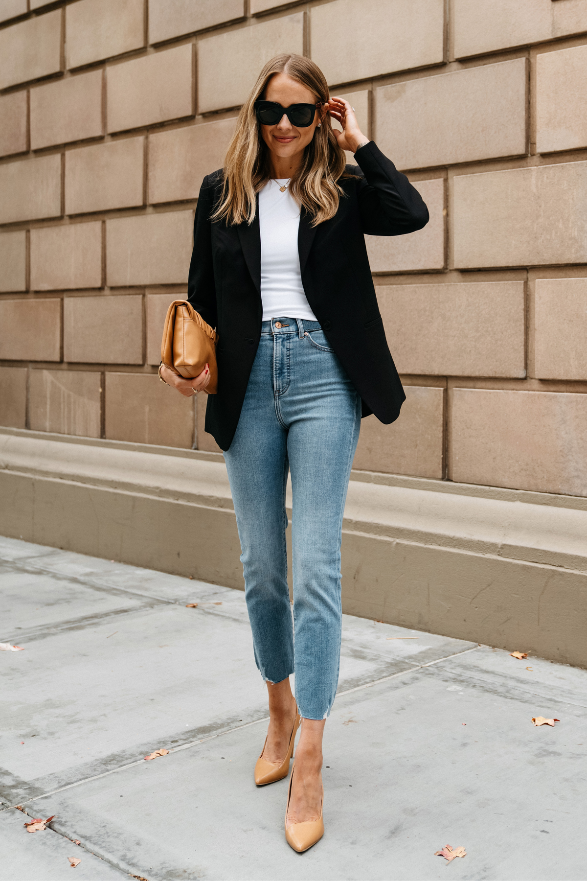 Business Casual Black Blazer Outfit - Fashion Jackson