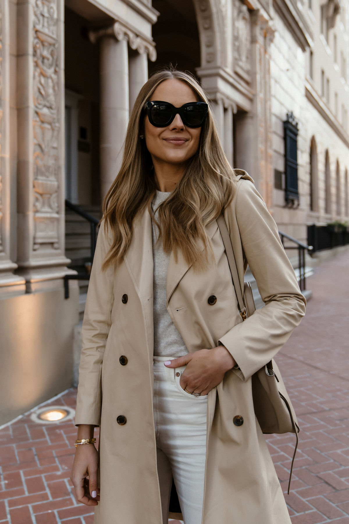 Fashion Jackson Wearing Jcrew Womens Trench Coat Outfit