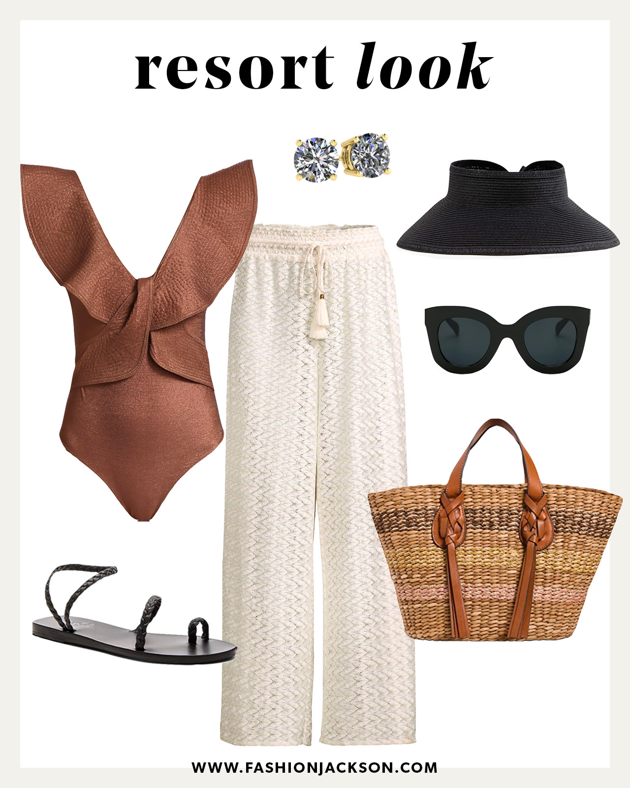 resort beach vacation outfit idea