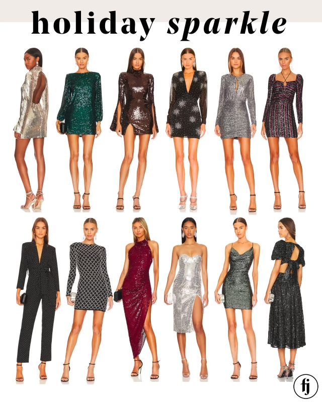 Festive holiday outlet dresses