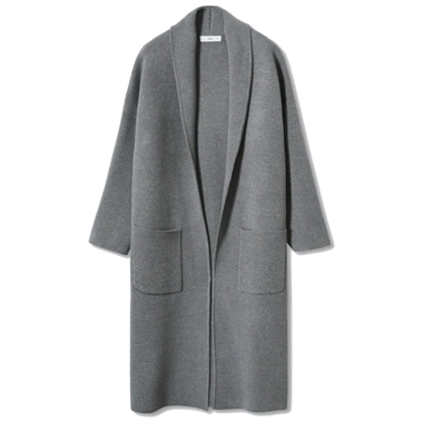 grey coatigan