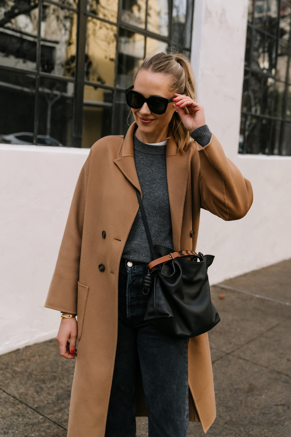 Camel wool 2025 coat outfit