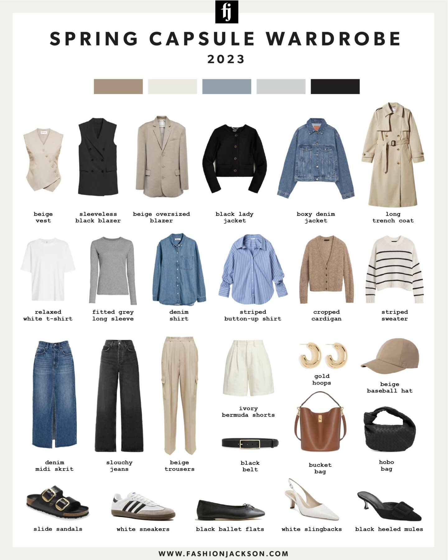 Spring Capsule Wardrobe: Key Staples to Wear this Season - Fashion Jackson