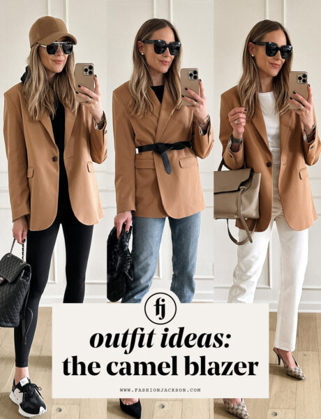 5 Different Ways to Wear this Camel Blazer for Spring