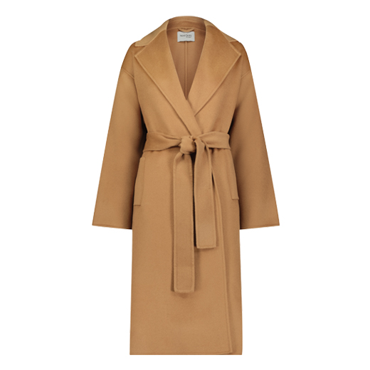 MAYSON the label CAMEL WOOL CASHMERE WRAP COAT