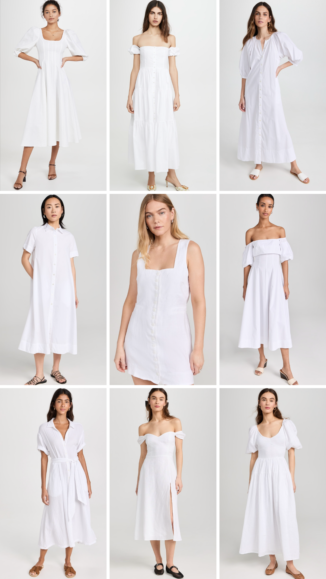 shopbop white dresses sale